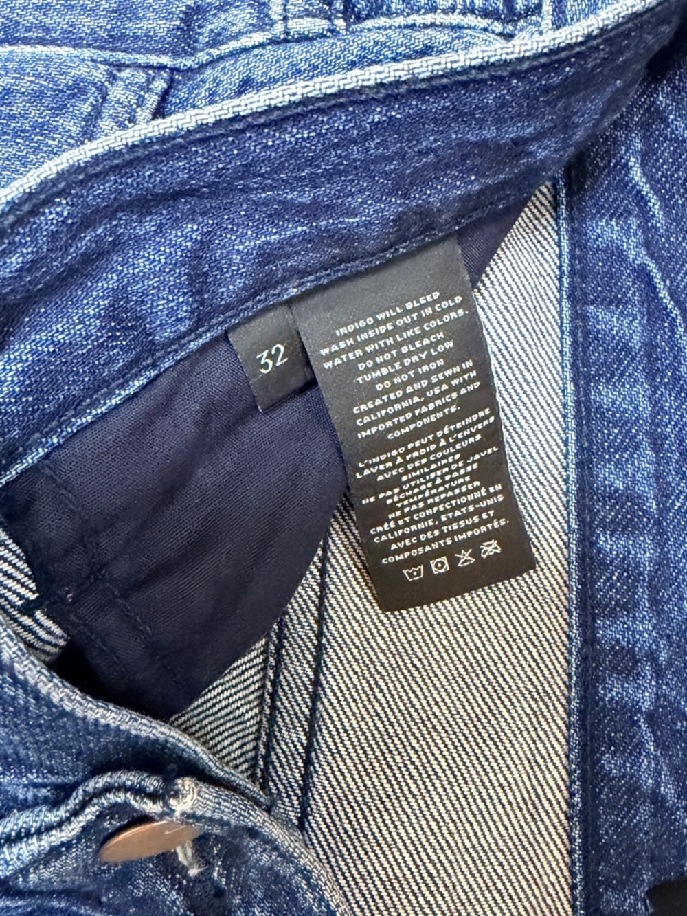 J Brand Joan Crop Jeans Size 32 Wide Cuff Raw Hem Denim - Picture 4 of 7